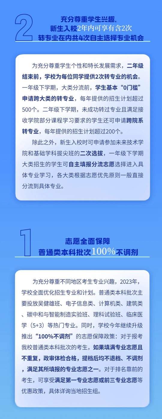 东南大学2023年本科招生8大亮点