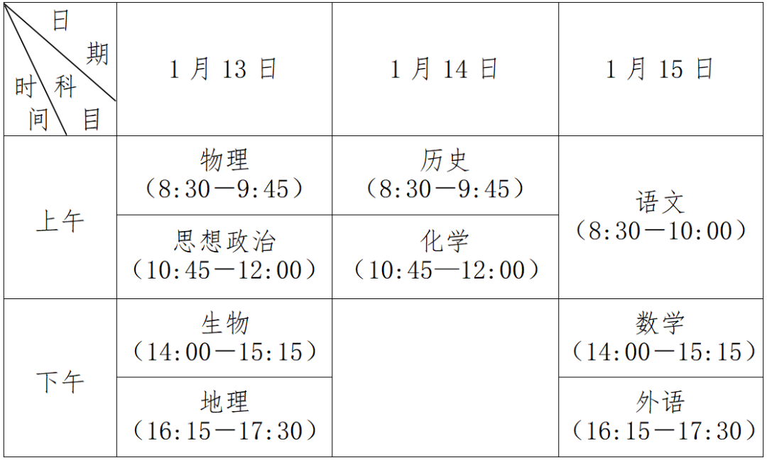 江苏省2024年普通高中学业水平合格性考试日程安排