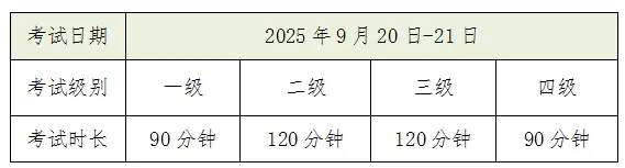 2025年9月(第76次)全国计算机等级考试即将开考